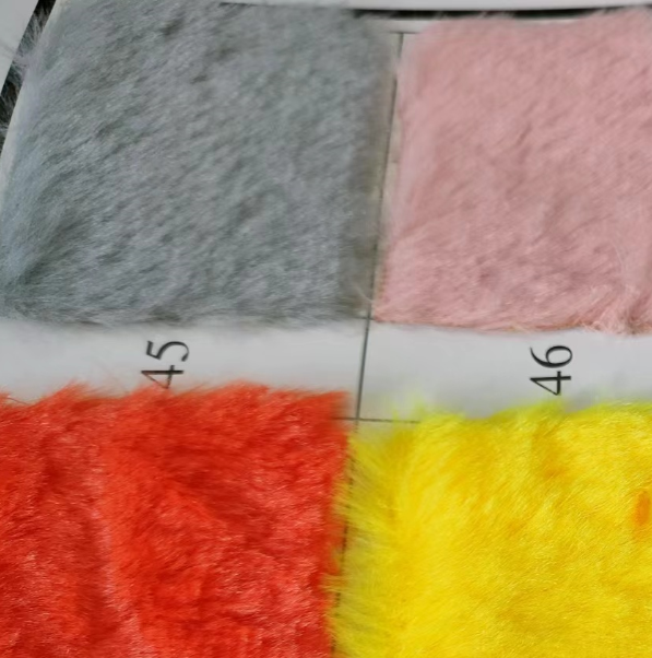 Popular faux rabbit fur fabric for MPW cover