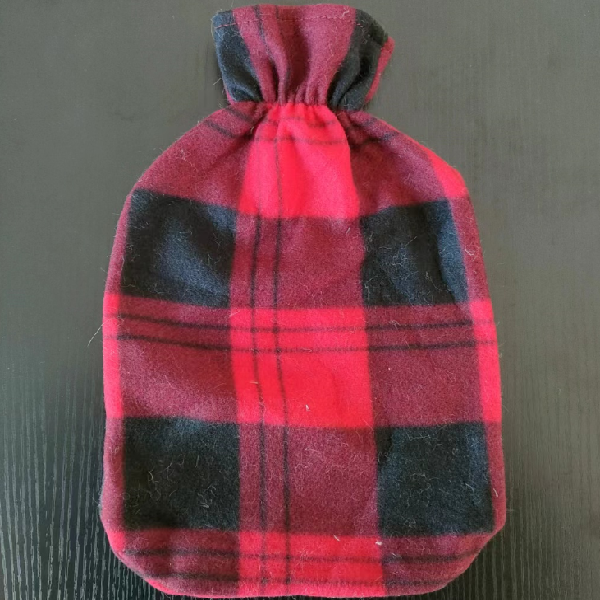 HWB-I-F-107 tartan fleece hot water bottle cover