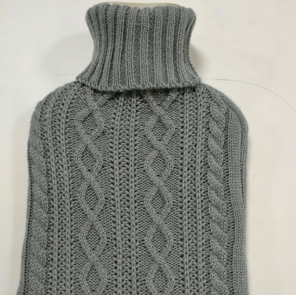 HWB-B-K-102 Classical Cable Knitted Hot Water Bottle  Cover
