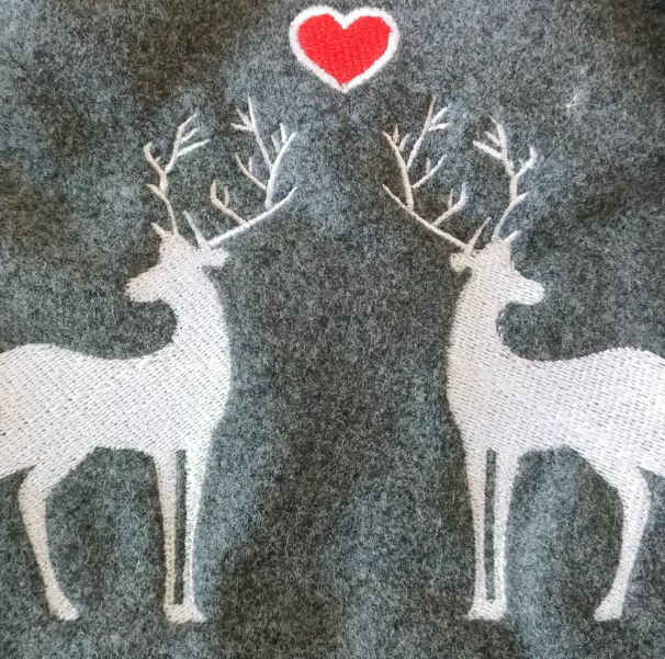 HWB-B-FF-113 Embroidered Wool Hot Water Bottle Cover