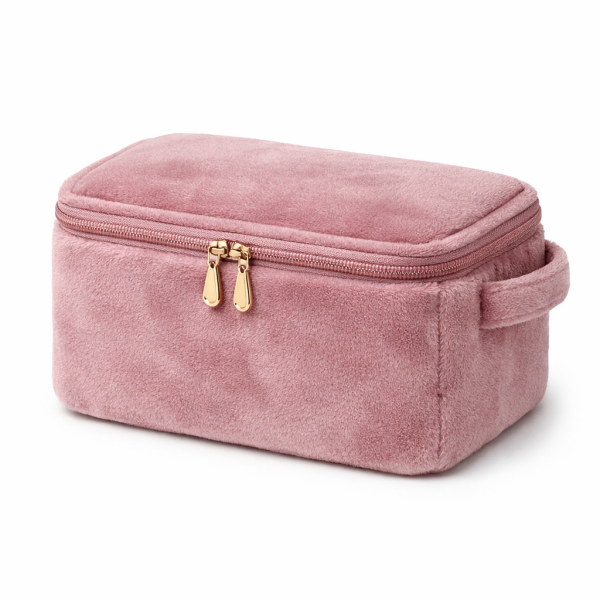 Soft Plush Cosmetic Pouch Ladies Christmas Gift Travel Case