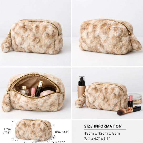 日常使用毛绒洗漱包