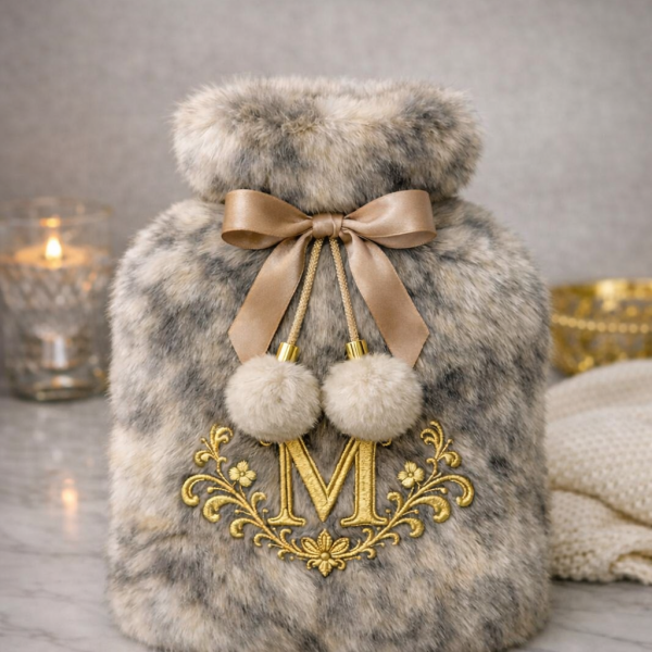 Luxe Faux Fur Hot Water Bottle – Monogram Collection