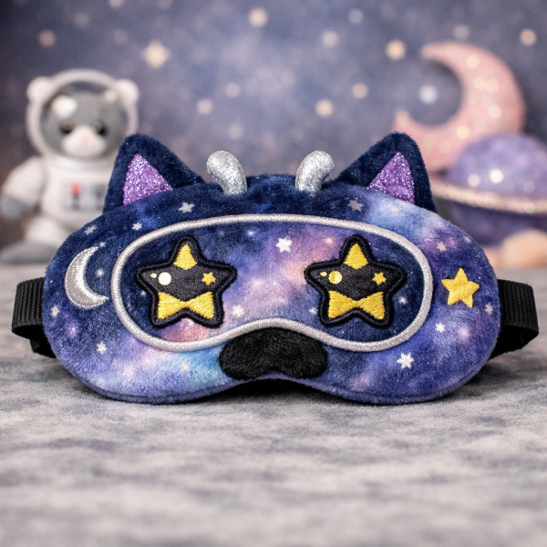 太空卡通猫猫眼罩
