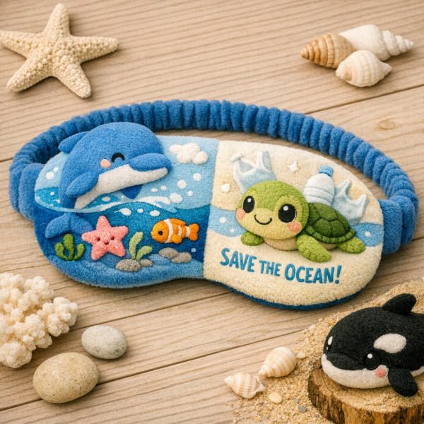 保护海洋动主题眼罩