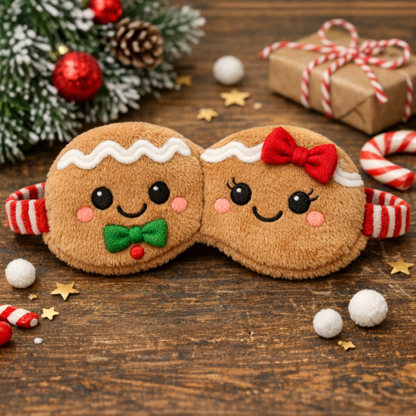 圣诞节姜饼人眼罩