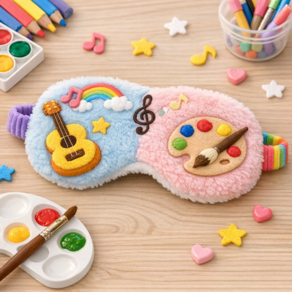 艺术主题儿童眼罩