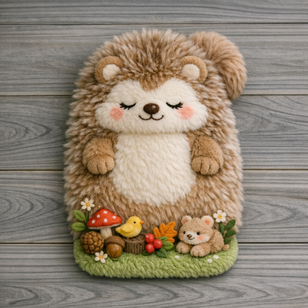 北欧森林系刺猬小长条