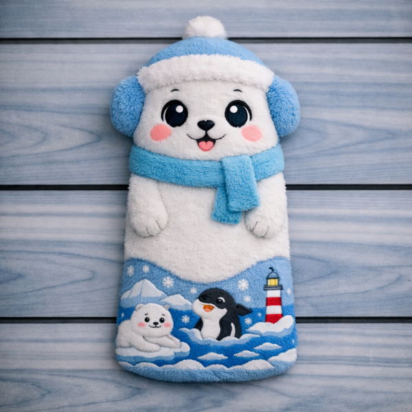 Winter Warm Series Small Long Hot Water Bottle Cover – Seal