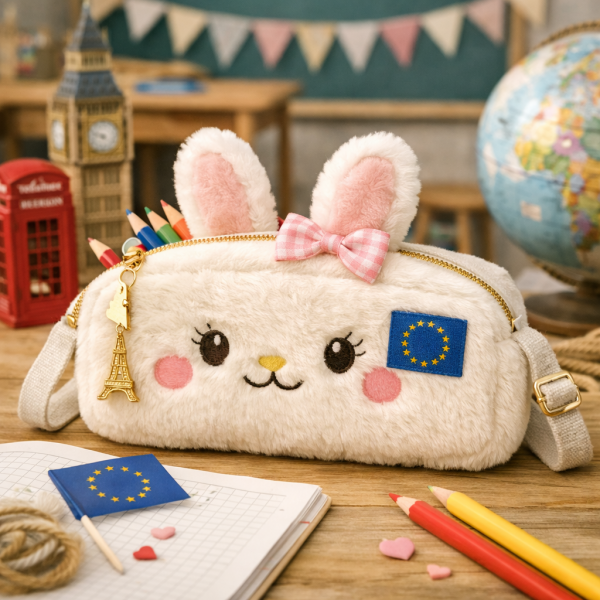 BoFaTe International European Bunny Faux Fur School Pouch | China Supplier