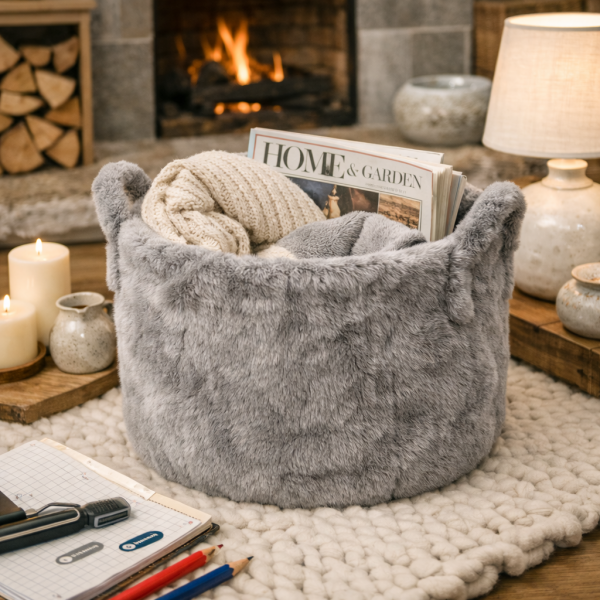 BoFaTe International Faux Fur Storage Basket for European Home Decor | China Supplier