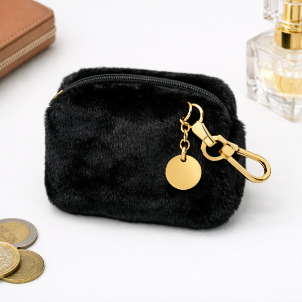 比利时风格毛绒零钱包