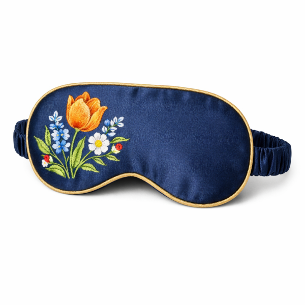 荷兰风格刺绣丝质眼罩