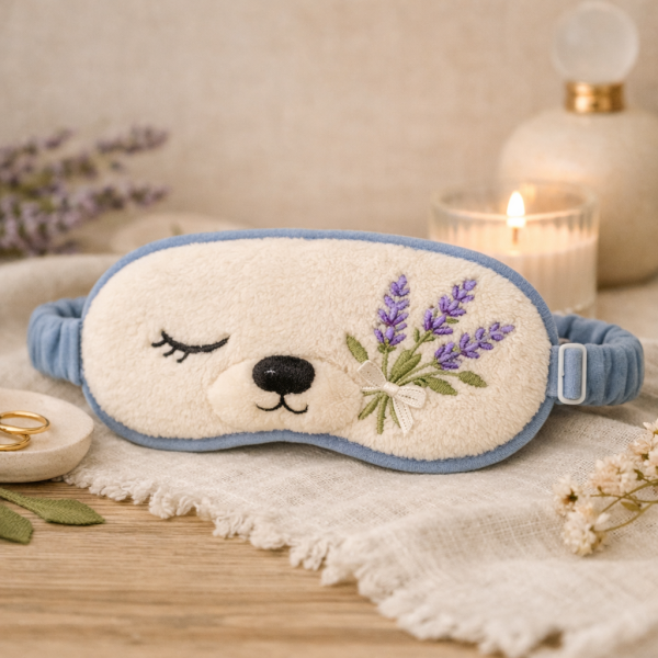 法国女人薰衣草主题眼罩