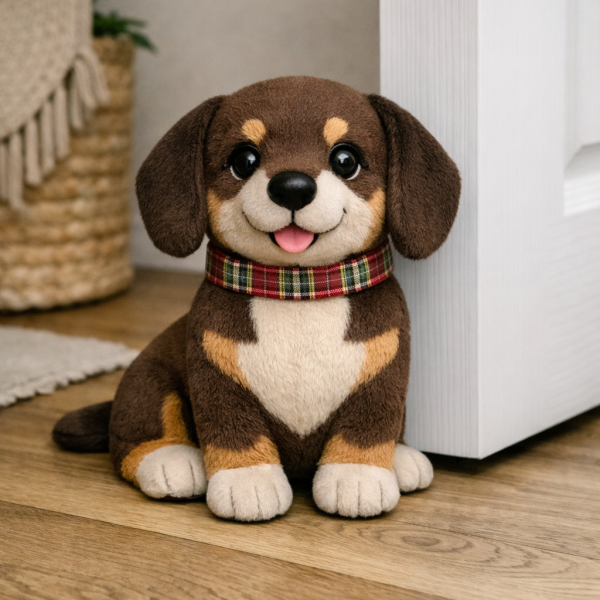 腊肠犬造型毛绒门挡