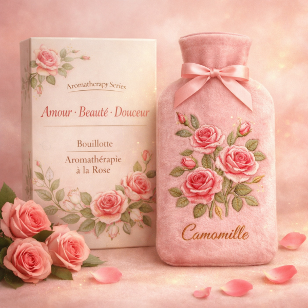 Rose Aromatherapy Small Long Hot Water Bottle – Amour · Beauté · Douceur