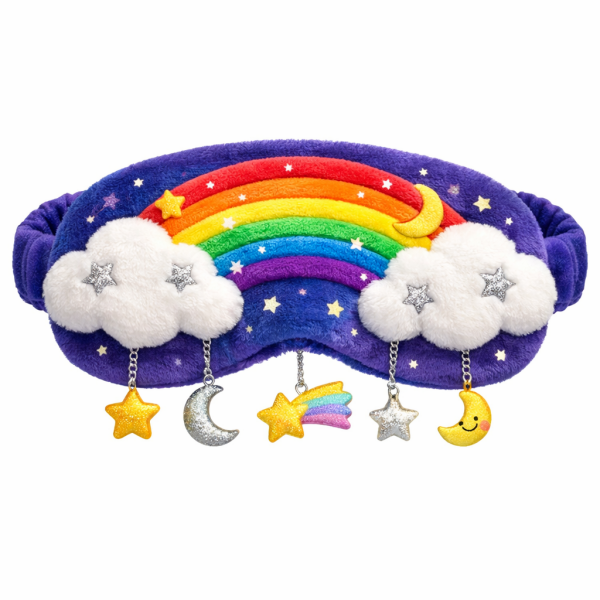 Cloudy Rainbow Kids Eye Mask