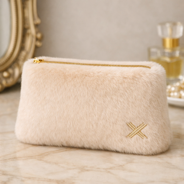 French Luxe Faux Fur Winter Pouch
