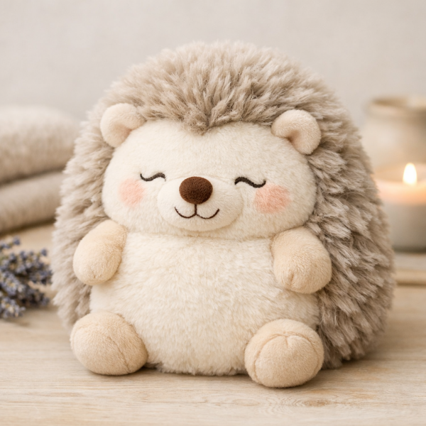 Warm Hedgehog Microwavable Plush Toy – French Cozy Edition
