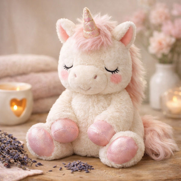 French Cozy Unicorn Microwavable Plush Toy