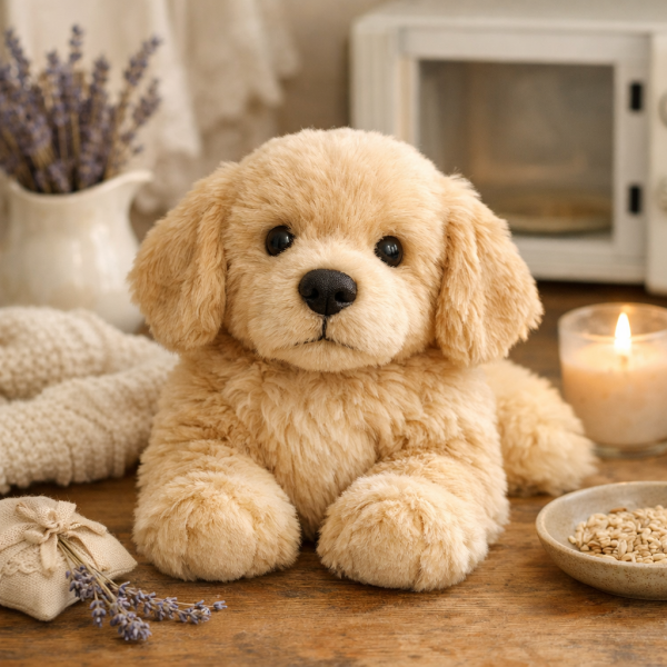 French Golden Retriever Microwavable Scented Plush Toy