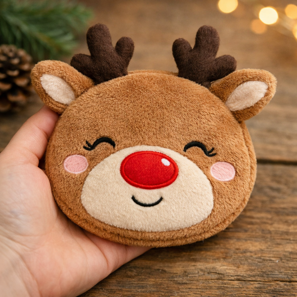 Reindeer Microwavable Hand Warmer – Cozy Christmas Edition